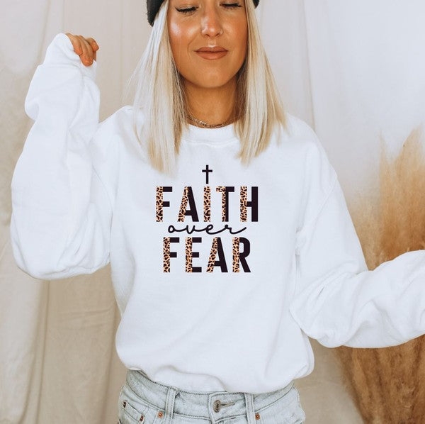 Faith Over Fear Crewneck Sweatshirt