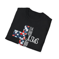 She Loves Jesus and America Too - Christian Streetwear - love like jesus - faith over fear